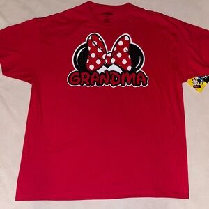 Disney Red Minnie Mouse Grandma Top‎